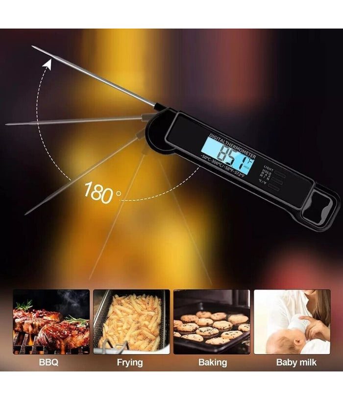 Termometro Da Cucina Digitale Con Sonda Alimenti Bevande -50° A 300° C Tp-660         