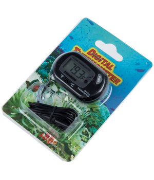 Termometro Digitale A Ventosa Sonda Dispaly Lcd -50 A 70° Per Acquario Pesci         