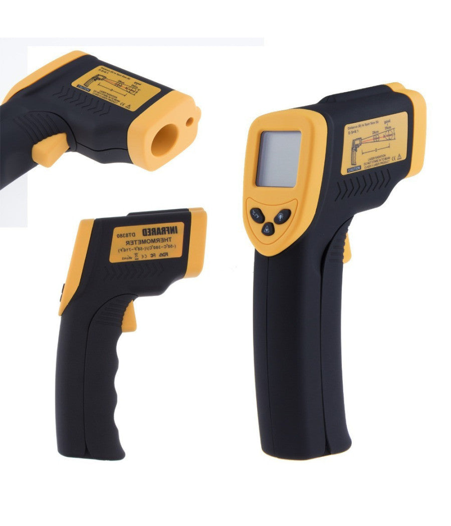 Termometro Digitale Ad Infrarossi Con Laser -50° A 380° Smart Sensore Dc 9 Volt         
