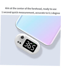 Termometro Digitale Frontale Infrarossi Per Febbre Senza Contatto Usb Type C K8+         