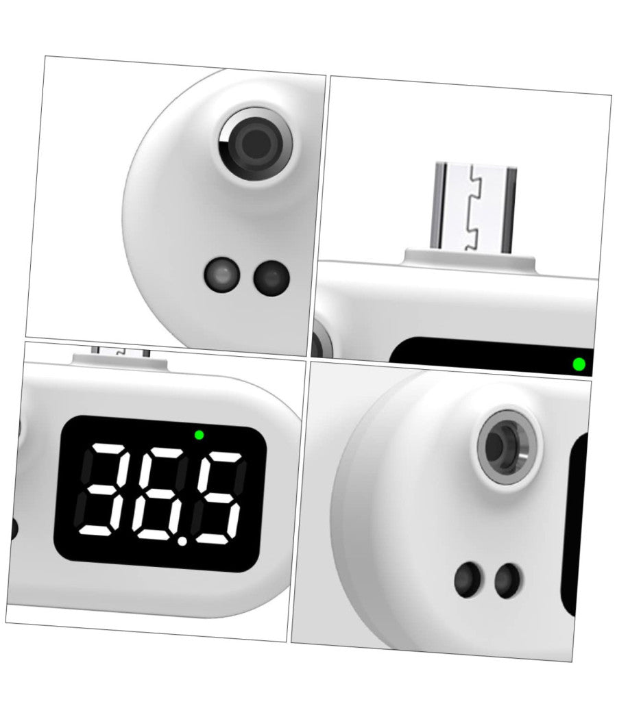 Termometro Digitale Frontale Infrarossi Per Febbre Senza Contatto Usb Type C K8+         
