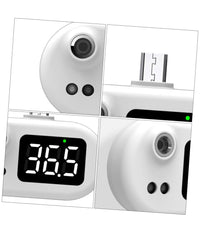 Termometro Digitale Frontale Infrarossi Per Febbre Senza Contatto Usb Type C K8+         