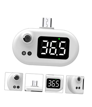 Termometro Digitale Frontale Infrarossi Per Febbre Senza Contatto Usb Type C K8+         