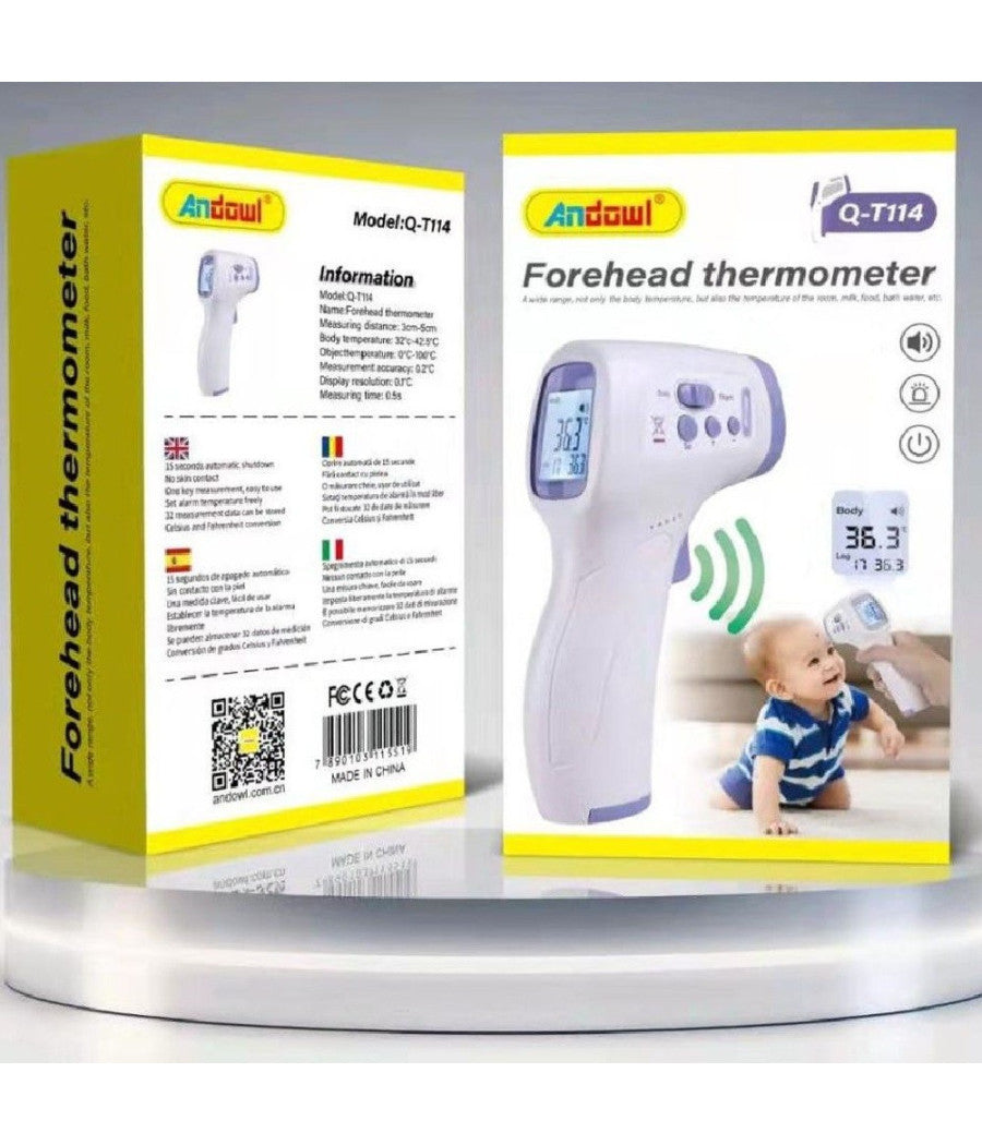 Termometro Digitale Senza Contatto Per Misurazione Della Fronte Bambini Q-t114         