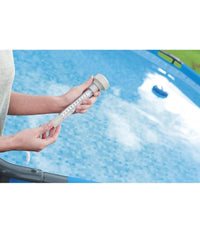 Trade Shop - Termometro Galleggiante Per Piscina In Abs Temperatura Acqua Con Cordicella 58072 -