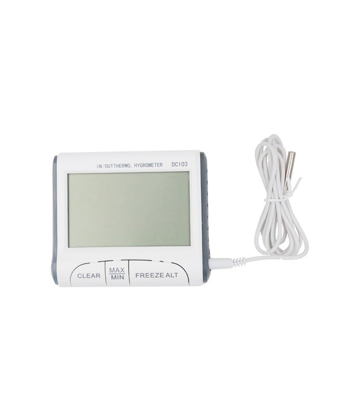 Termometro Igrometro Digitale Temperatura Umidita' Casa Ufficio Dc103 Con Sonda         
