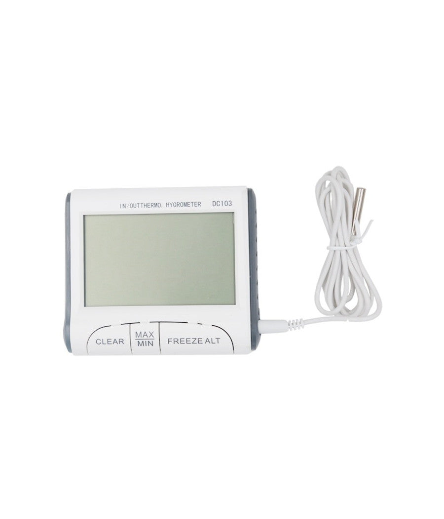 Termometro Igrometro Digitale Temperatura Umidita' Casa Ufficio Dc103 Con Sonda         