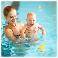 Trade Shop - Termometro Per Piscina Vasca Bambini Animaletto Galleggiante Con Cordino 21cm 016989 -