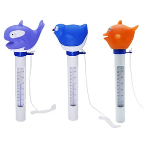Trade Shop - Termometro Per Piscina Vasca Bambini Animaletto Galleggiante Con Cordino 21cm 016989 -