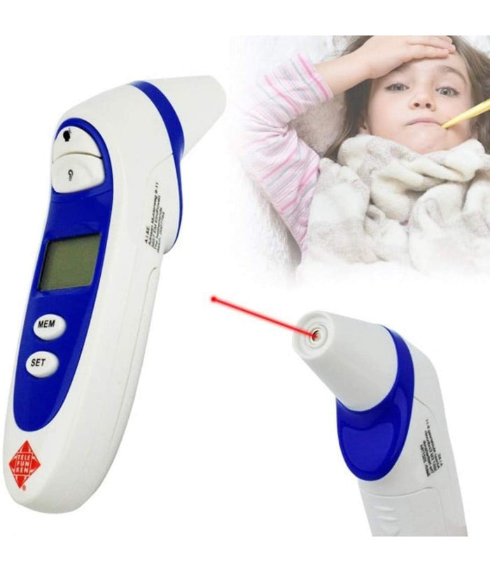 Termometro Raggi Digitale Infrarossi Auricolare Orecchio Bimbi Adulto Istantaneo         