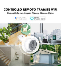Termometro Smart Wifi Sensore Temperatura Umidita App Ifttt Smart Life Alexa Google         
