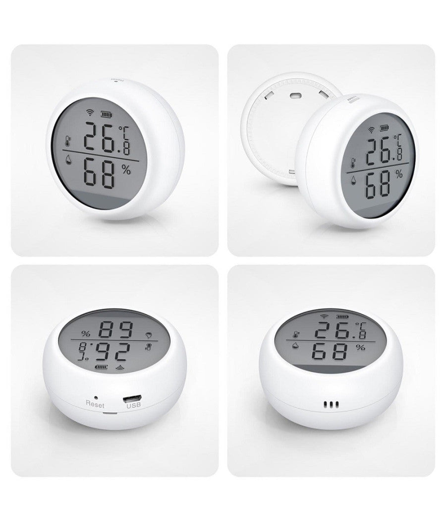 Termometro Smart Wifi Sensore Temperatura Umidita App Ifttt Smart Life Alexa Google         