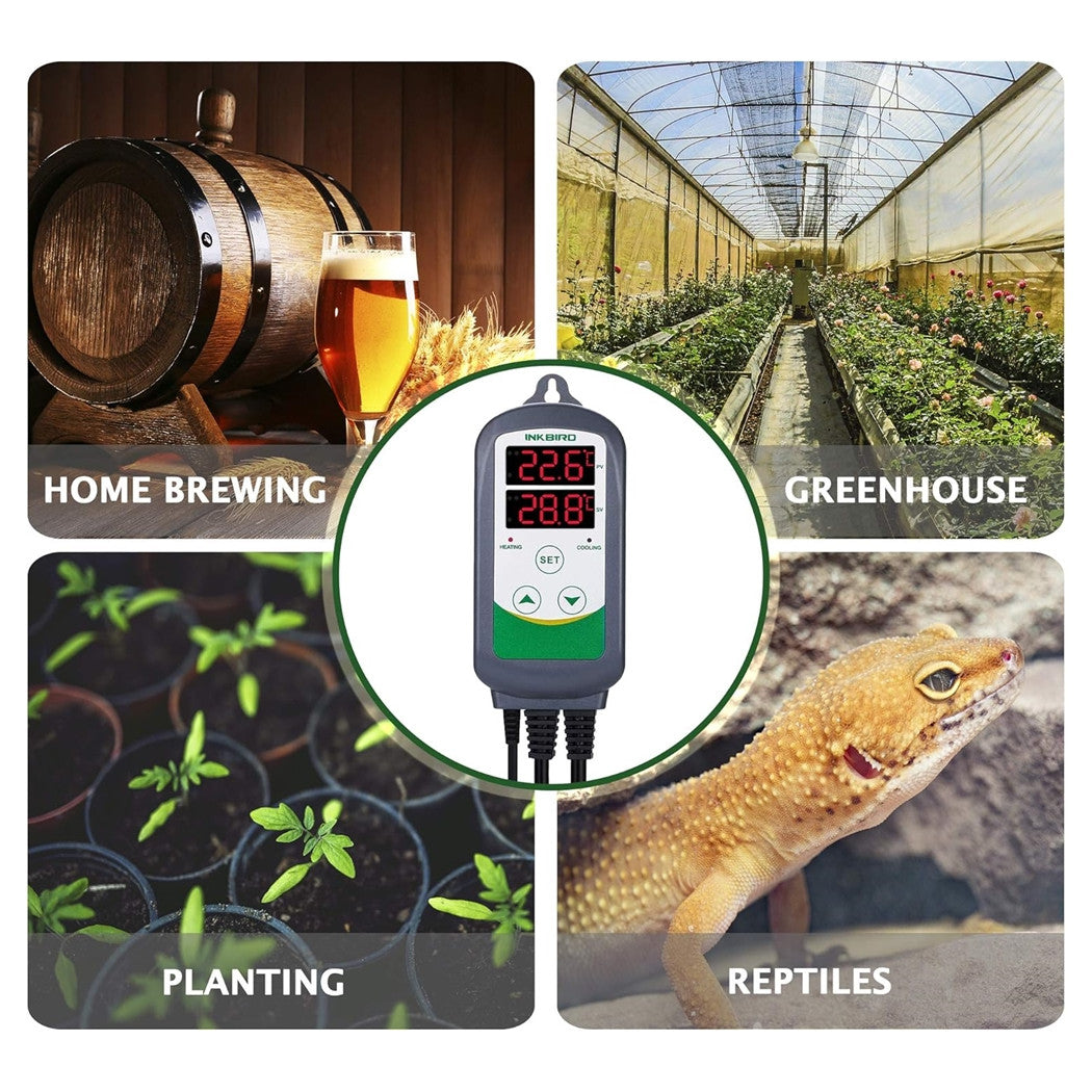 Trade Shop - Termoregolatore Digitale Termostato Controllo Temperatura Per Serra Itc-308 220v         