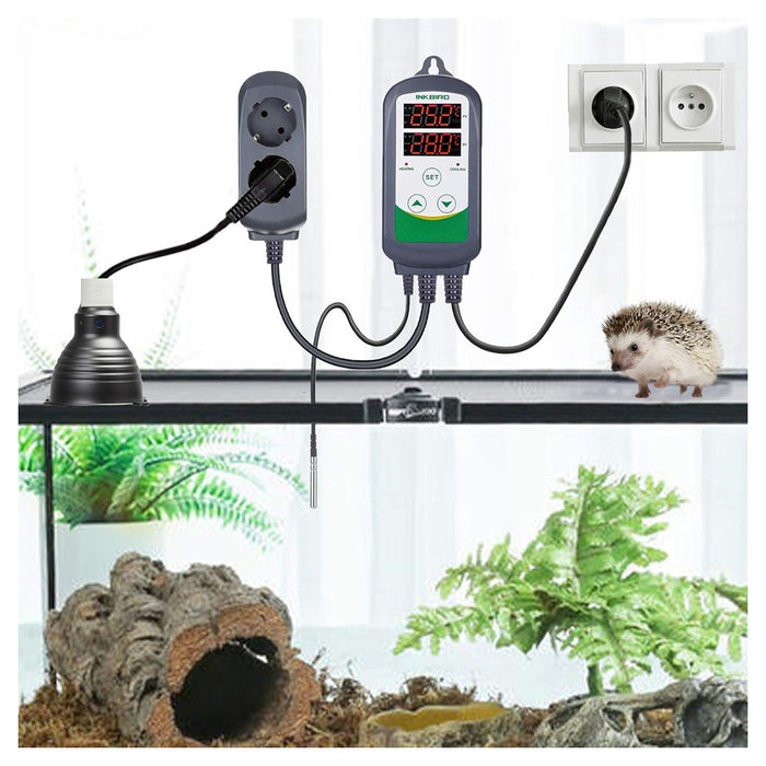 Trade Shop - Termoregolatore Digitale Termostato Controllo Temperatura Per Serra Itc-308 220v         