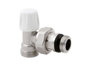 Detentore a Squadra 3/8" Raccordo 1/2" ICMA Art.837 Per Radiatore