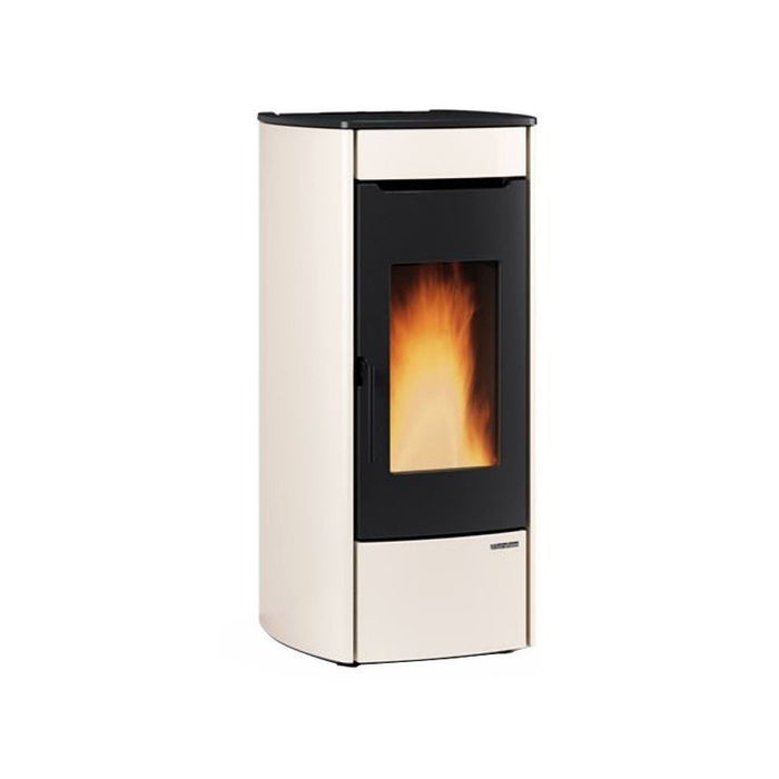 Termostufa a pellet – Marina Idro 11 finitura Avorio 55×60 h104 cm 4,2‑14,8 kW 20 kg serbatoio – Extraflame