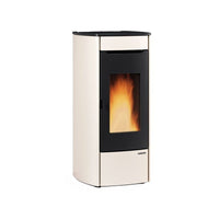 Termostufa a pellet – Marina Idro 11 finitura Avorio 55×60 h104 cm 4,2‑14,8 kW 20 kg serbatoio – Extraflame