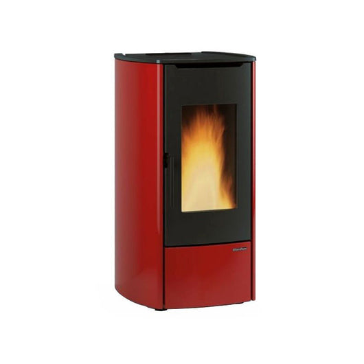 Termostufa a pellet – Marina Idro 11 finitura Bordeaux 55×60 h104 cm 4,2‑14,8 kW 20 kg serbatoio – Extraflame