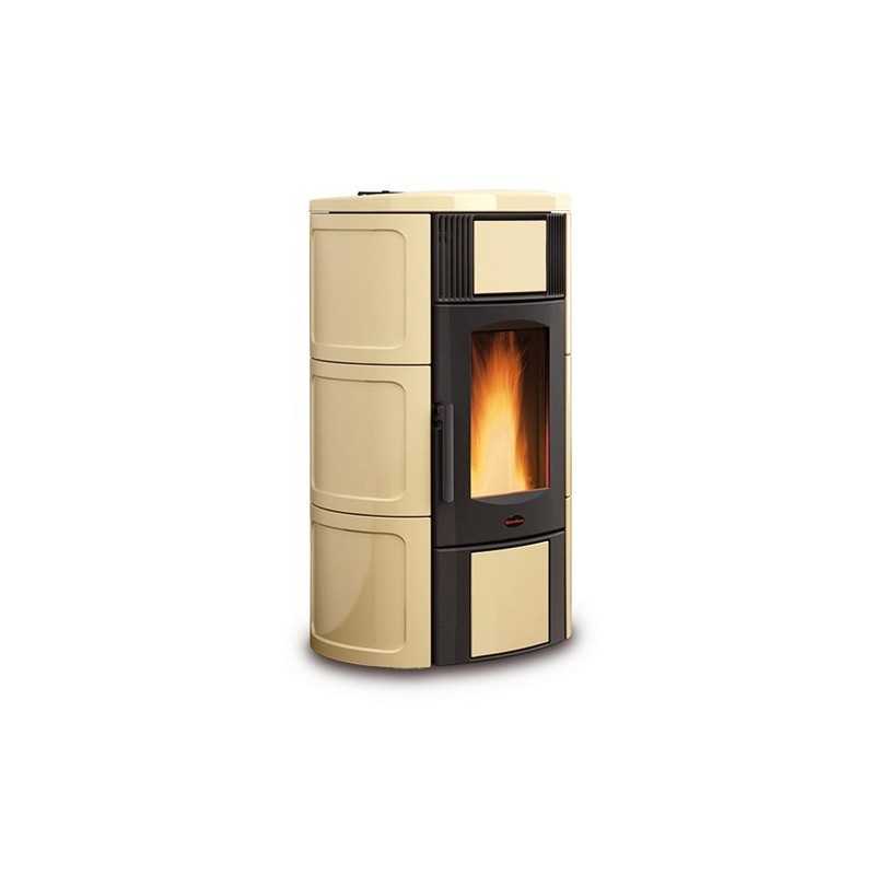TermoStufa a Pellet Nordica Extraflame Iside 19 Kw Pergamena Mod. 1274219