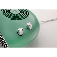 Termoventilatore da tavolo 2000W, stufetta elettrica, termostato, silenzioso - Verde