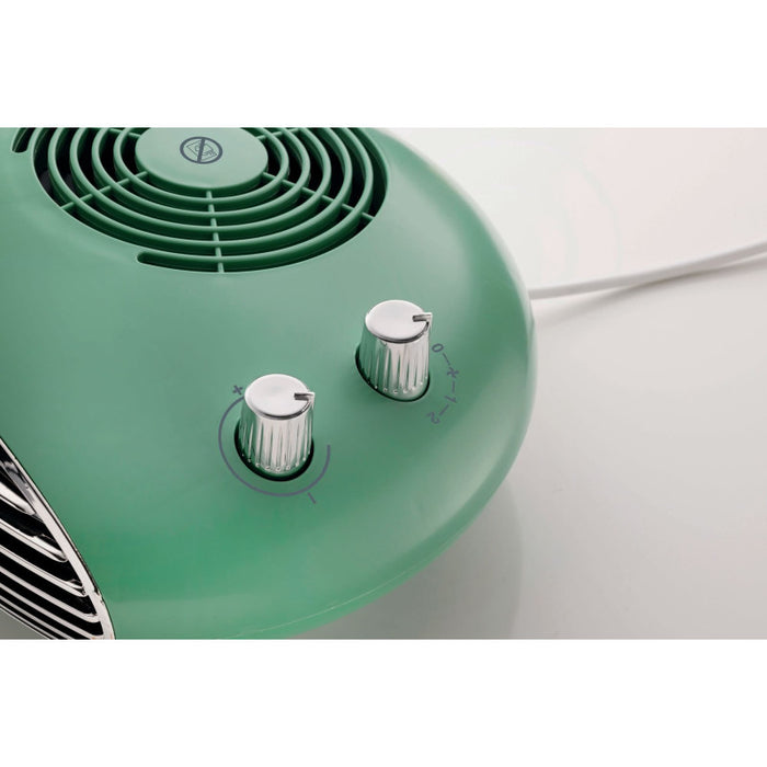 Termoventilatore da tavolo 2000W, stufetta elettrica, termostato, silenzioso - Verde
