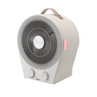 Bimar Termoventilatore e Ventilatore Ciclonico 2 in 1 HF207, Compatto e Potente, Ideale per Tutte le Stagioni