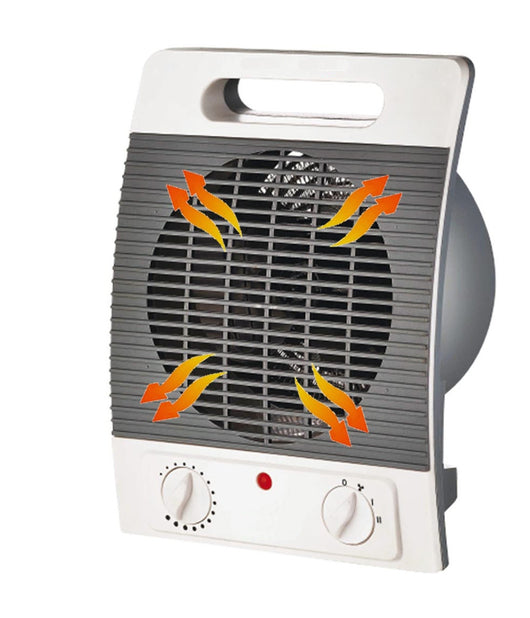 Termoventilatore Portatile Potenza Regolabile Caldobagno Elettrico Basso Consumo         