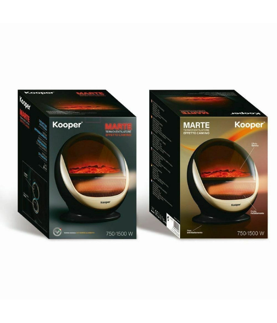 Termoventilatore Stufa Stufetta Caldobagno Elettrico A Basso Consumo 750-1500w         