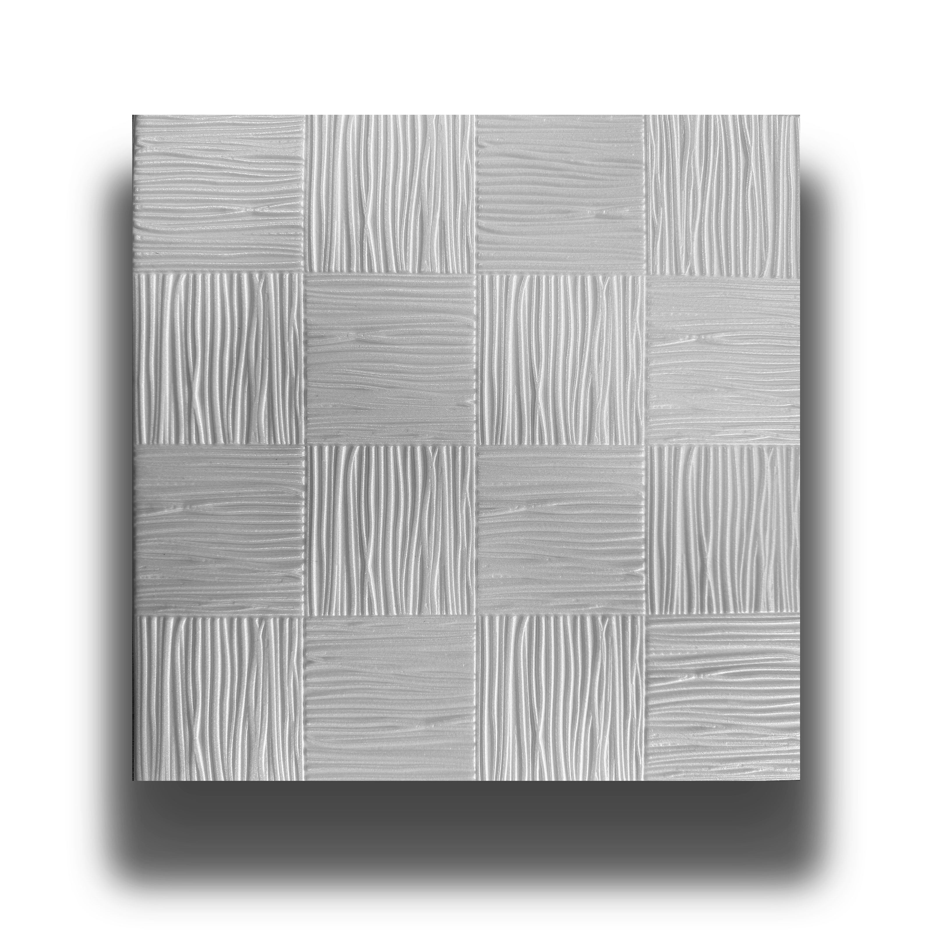 10 o 20mq (40 oppure 80 pezzi) di pannello decorativo 3D a soffitto in EPS isolante 50x50cm TERRA - Pacco da 20 metri quadrati