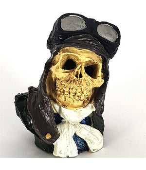 Teschio Pirati Roccioso  Occhiali Giardino Sottomarino Ornamento Acquario         