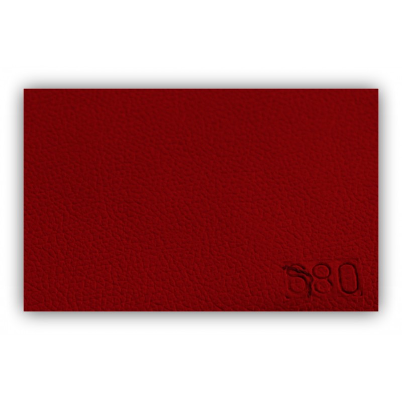 Ecopelle di Alta Qualità Made in Italy, Colore Rosso 680 - Tessuto per Rivestimento e Tappezzeria - Vendita al Mezzo Metro