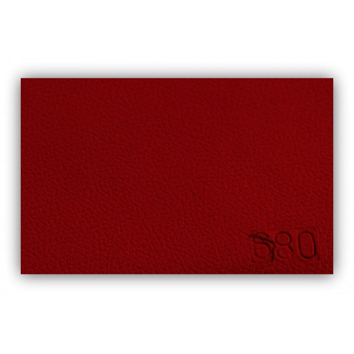 Ecopelle di Alta Qualità Made in Italy, Colore Rosso 680 - Tessuto per Rivestimento e Tappezzeria - Vendita al Mezzo Metro