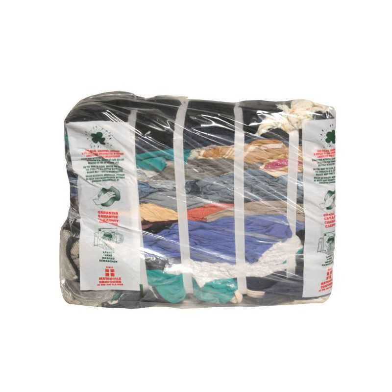 Tessuto Straccio Colorato Misto con Jeans Kg 10