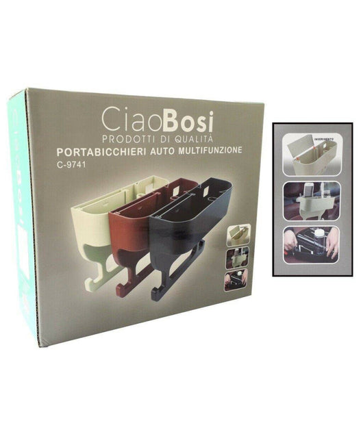 Porta Oggetti Sedile Auto Portabicchieri Organizer Tazza Universale         