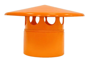 Testa esalatore  in pvc : Colore - Arancio, Diametro - 110