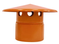 Testa esalatore  in pvc : Colore - "Tegola" - RAL 8023, Diametro - 125