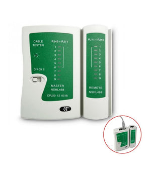 Tester Di Rete Cavi Lan Con Led Ethernet Telefonico Rj45  Rj11 Sy - 468         