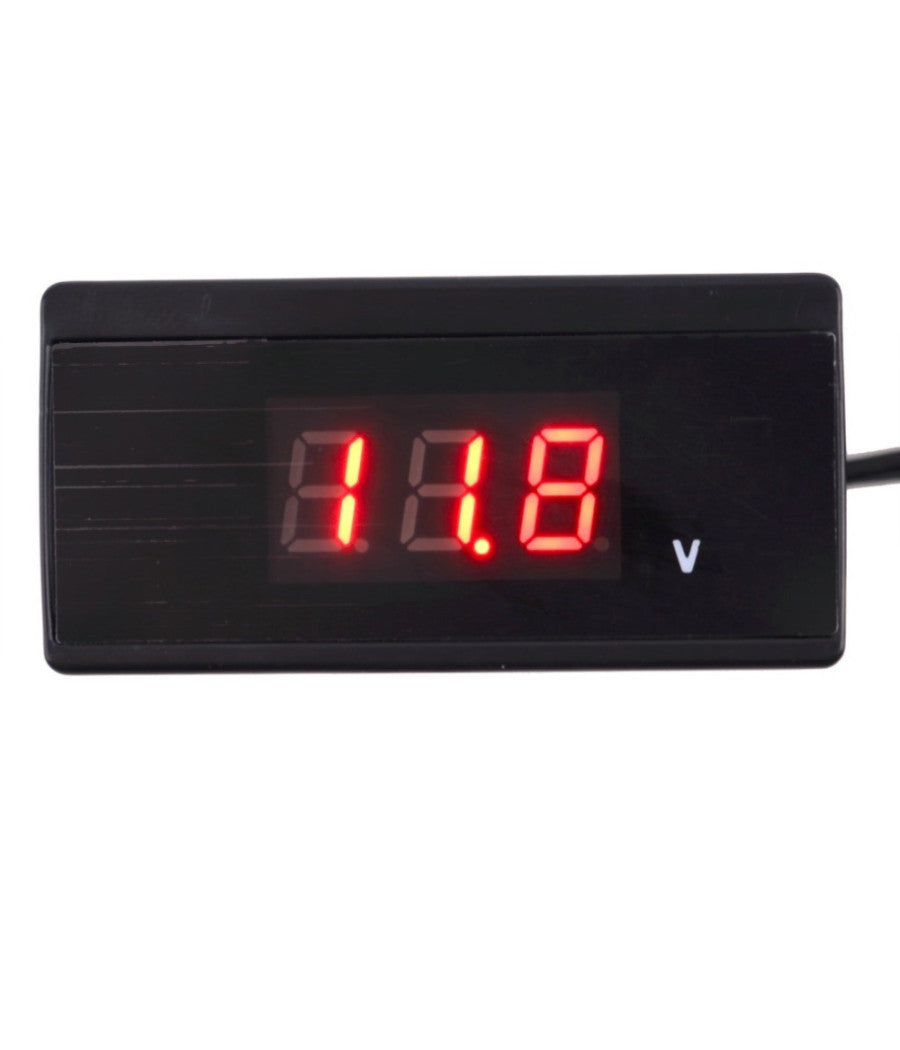Tester Digitale Tensione Batteria Auto Camper Moto Luce Led Voltimetro Voltmetro         
