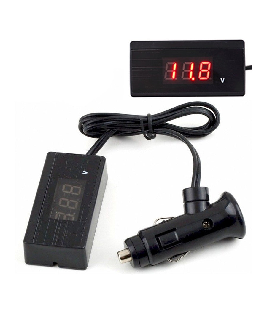 Tester Digitale Tensione Batteria Auto Camper Moto Luce Led Voltimetro Voltmetro         