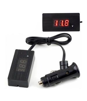 Tester Digitale Tensione Batteria Auto Camper Moto Luce Led Voltimetro Voltmetro         