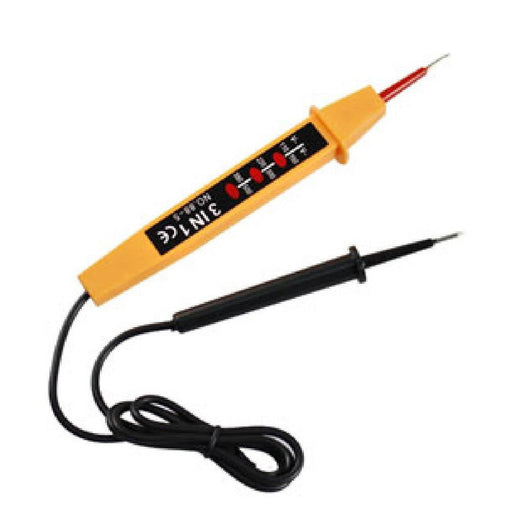 Trade Shop - Tester Misuratore Di Tensione Corrente Elettrica Cercafase Voltmetro -