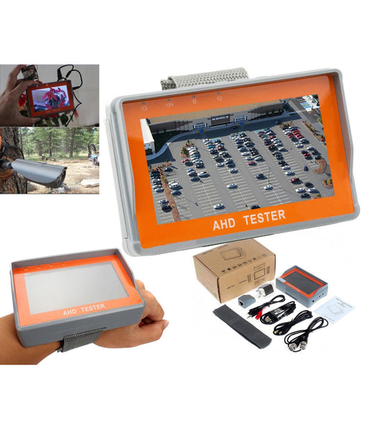 Tester Monitor Tft 4,3" Telecamere Ahd Da Polso Batteria Interna Uscita 12v Utp         