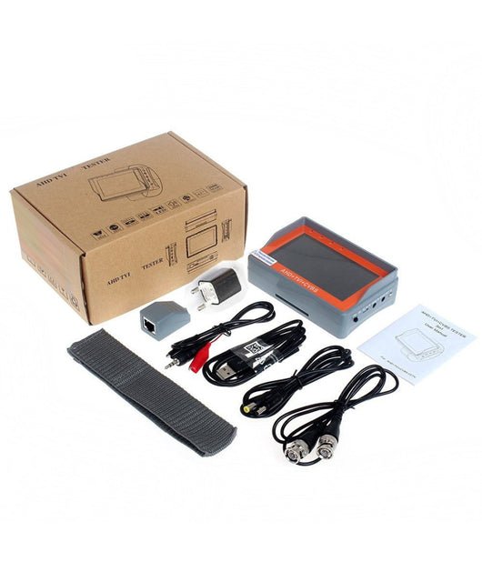 Tester Monitor Tft 4,3" Telecamere Ahd Da Polso Batteria Interna Uscita 12v Utp         