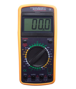 Tester Multimeter Multimetro Digitale Pro Tester Professionale Con Cavi Dt9205a         
