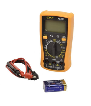 Tester Multimetro Digitale Lcd Con Puntali Professionale Ampere A830l         