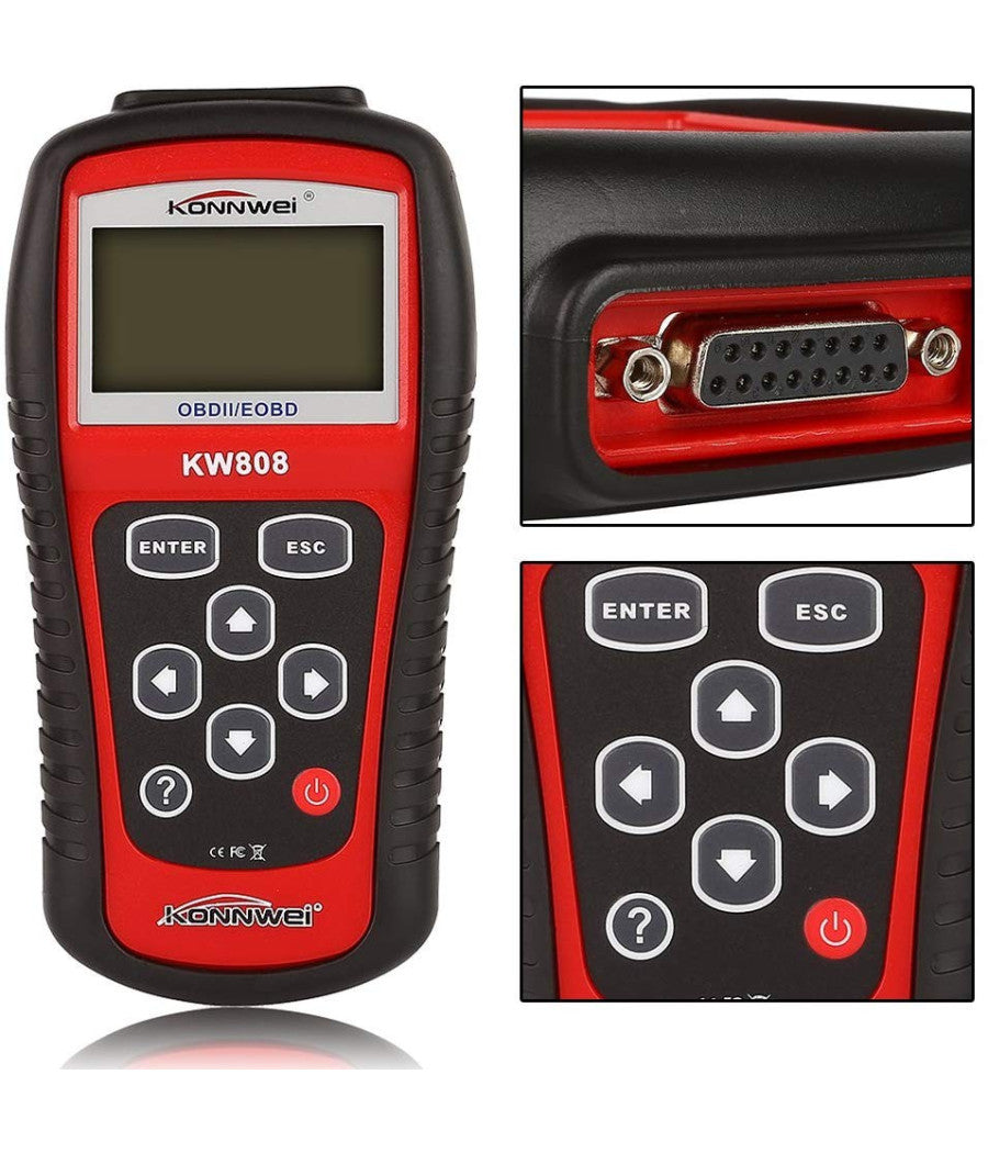 Tester Obd Obd2 Obdiieobd Pcm Lettore Codice Codici Diagnosi Errori Auto Kw808         