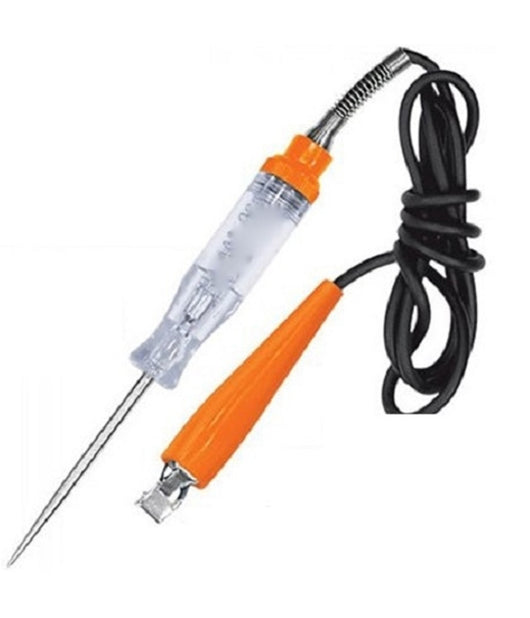 Tester Penna Circuiti 1522 Punta Acciaio Manico Plastica Tensione Con Clip Auto         