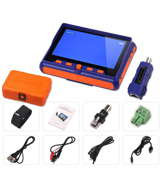 Tester Telecamere Videosorveglianza Ahd Hd Cctv Vga Tvi Utp Cvi Cvbs Monitor 5"         