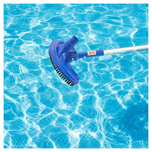 Trade Shop - Testina Per Aspirazione Spazzola Aspiratore Flessibile Per Piscina 26x10x24cm 017052 -