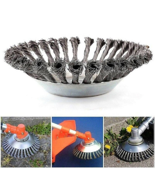 Testina Per Decespugliatore Universale Spazzola Per Pulizia Pavimenti 150mm 6"         